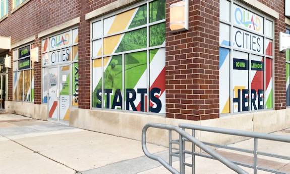 the visitor center of the Quad Cities